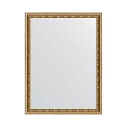 Зеркало в багетной раме Evoform бусы золотые 46 мм 62х82 см