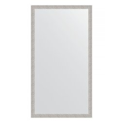 Зеркало в багетной раме Evoform волна алюминий 46 мм 71х131 см