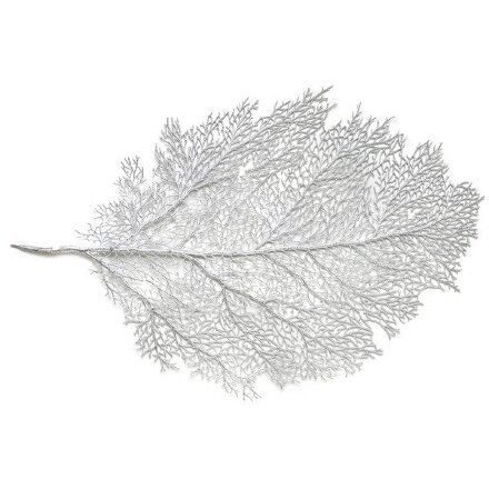 Салфетка Harman 56х35 см листья серебро во Владивостоке 