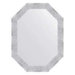 Зеркало в багетной раме Evoform чеканка белая 70 мм 62x82 см