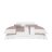 Комплект постельного белья Togas Эдем розовый с белым Двуспальный евро во Владивостоке 
