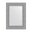Зеркало с фацетом в багетной раме Evoform серебряная кольчуга 88 мм 57x77 см во Владивостоке 