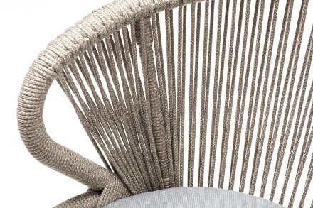 Плетеный стул Милан из роупа серый во Владивостоке 