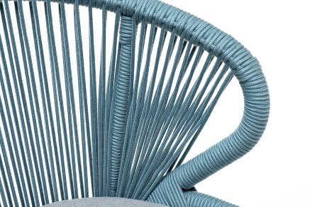 Плетеный стул Милан из роупа бирюзовый во Владивостоке 