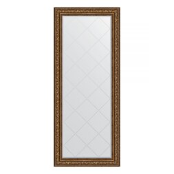 Зеркало напольное с гравировкой в багетной раме Evoform виньетка состаренная бронза 109 мм 85x205 см