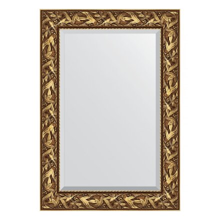Зеркало с фацетом в багетной раме Evoform византия золото 99 мм 69х99 см во Владивостоке 