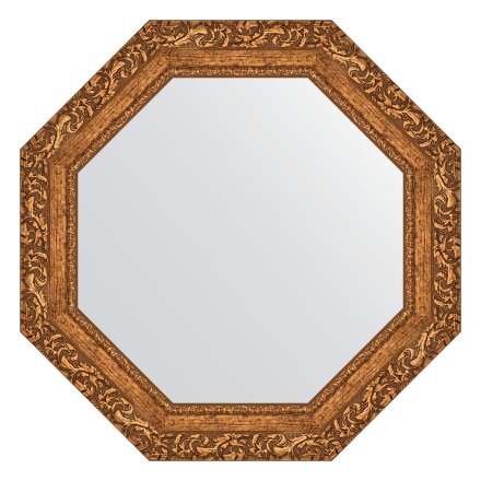 Зеркало в багетной раме Evoform виньетка бронзовая 85 мм 65,4х65,4 см во Владивостоке 
