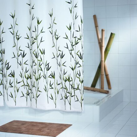 Штора для ванных комнат Bambus зеленый 180*200 Ridder во Владивостоке 
