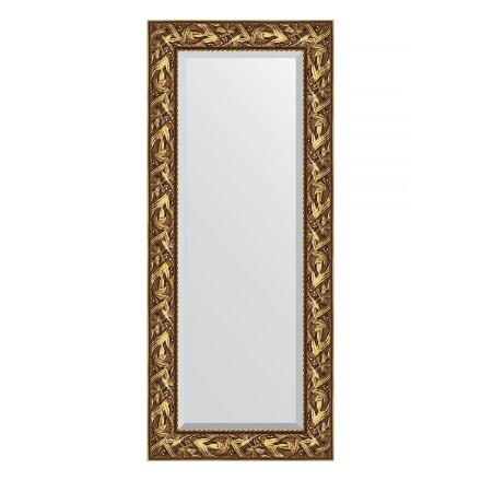 Зеркало с фацетом в багетной раме Evoform византия золото 99 мм 59х139 см во Владивостоке 