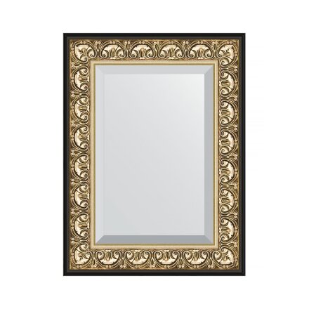 Зеркало с фацетом в багетной раме Evoform барокко золото 106 мм 60х80 см во Владивостоке 