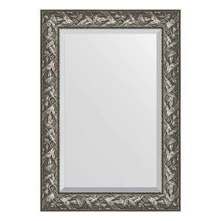 Зеркало с фацетом в багетной раме Evoform византия серебро 99 мм 69х99 см во Владивостоке 