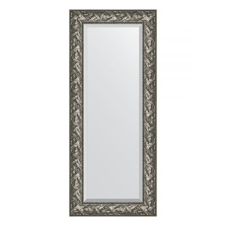 Зеркало с фацетом в багетной раме Evoform византия серебро 99 мм 59х139 см во Владивостоке 