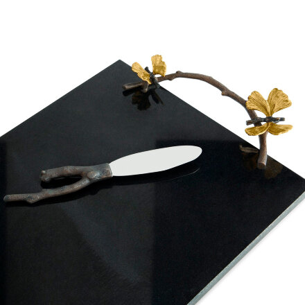 Доска для сыра с ножом Michael Aram Butterfly Ginkgo 47х25 см во Владивостоке 