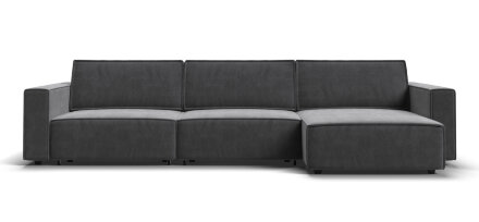 Угловой диван NORD MODOOL MAX велюр Monolit серый во Владивостоке 