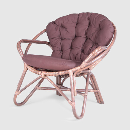 Кресло Rattan grand Comfort с подушкой medium brown во Владивостоке 