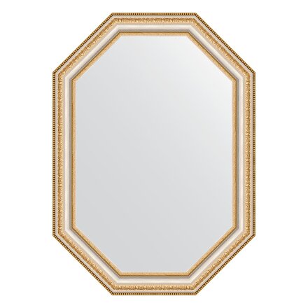 Зеркало в багетной раме Evoform золотые бусы на серебре 60 мм 51x71 см во Владивостоке 