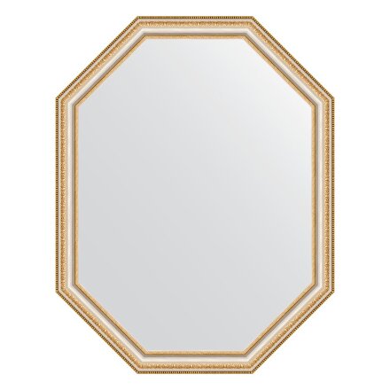 Зеркало в багетной раме Evoform золотые бусы на серебре 60 мм 71x91 см во Владивостоке 