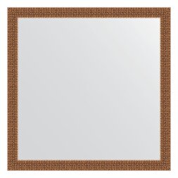 Зеркало в багетной раме Evoform мозаика медь 46 мм 71х71 см