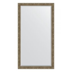 Зеркало напольное с фацетом в багетной раме Evoform виньетка античная латунь 85 мм 110x200 см
