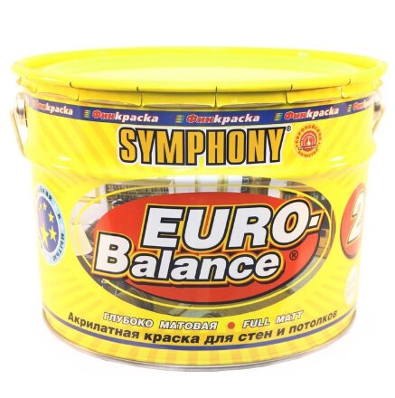 Краска в/э Symphony Euro-Balance 2 0.9л металлическое ведро во Владивостоке 