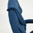 Кресло ТС 65х53х129 см флок синий во Владивостоке 
