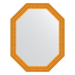Зеркало в багетной раме Evoform сусальное золото 80 мм 74x94 см