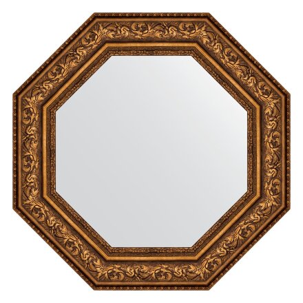 Зеркало в багетной раме Evoform виньетка состаренная бронза 109 мм 70,6х70,6 см во Владивостоке 