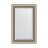 Зеркало с фацетом в багетной раме Evoform состаренное серебро с плетением 70 мм 53х83 см во Владивостоке 