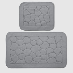 Набор ковриков для ванны Retro textil Stone серый 2 шт