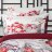 Комплект постельного белья Togas Мидария белый с красным Кинг сайз во Владивостоке 