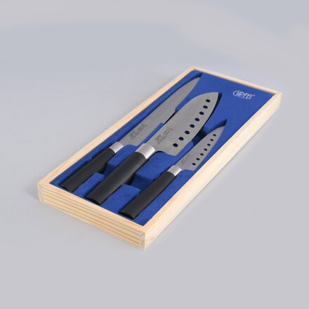 Набор кухонных ножей Gipfel Japanese 3 предмета в деревянной коробке во Владивостоке 