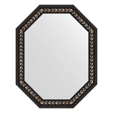 Зеркало в багетной раме Evoform черный ардеко 81 мм 74x94 см во Владивостоке 