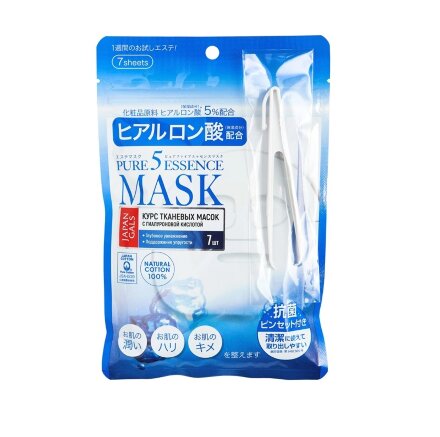 Маска Japan Gals для лица Pure Essence Hyaluronic Acid Mask 7 шт во Владивостоке 