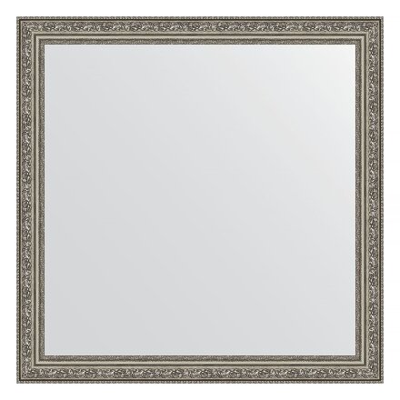 Зеркало в багетной раме Evoform виньетка состаренное серебро 56 мм 74х74 см во Владивостоке 