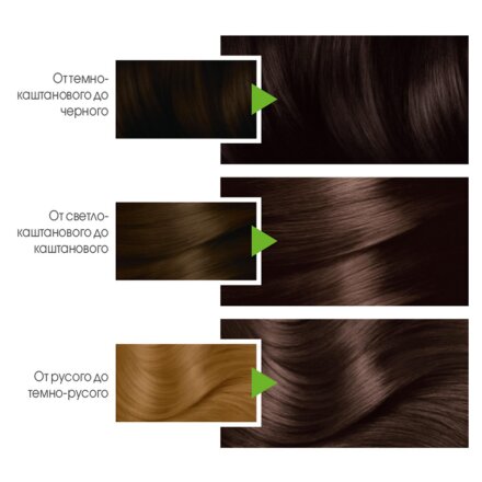 Крем-краска для волос Garnier Color Naturals 4.00 Глубокий темно-каштановый 110 мл во Владивостоке 