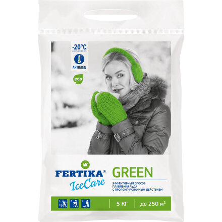 Реагент Фертика IceCare Green для температуры -20°С, 5 кг во Владивостоке 