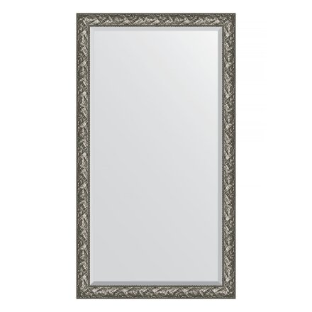 Зеркало напольное с фацетом в багетной раме Evoform византия серебро 99 мм 114x203 см во Владивостоке 