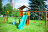Детский городок Jungle Cottage+Rock+Swing Module Xtra+рукоход с кольцами во Владивостоке 