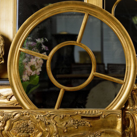 Зеркало Glasar круглое золотистое 70x4x70 см во Владивостоке 
