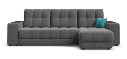Угловой диван BOSS 3.0 XL рогожка Malmo серый во Владивостоке 