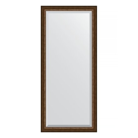 Зеркало с фацетом в багетной раме Evoform состаренная бронза 66 мм 72х162 см во Владивостоке 
