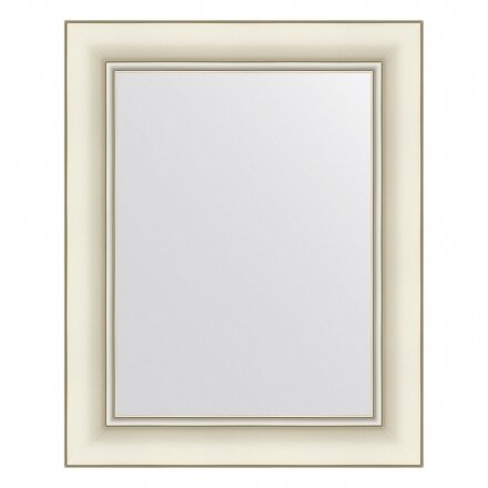 Зеркало в багетной раме Evoform белый с серебром 60 мм 41х51 см во Владивостоке 
