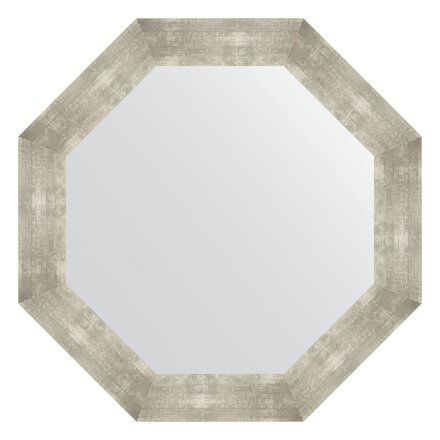 Зеркало в багетной раме Evoform алюминий 90 мм  76,6х76,6 см во Владивостоке 
