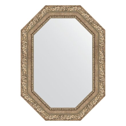 Зеркало в багетной раме Evoform виньетка античное серебро 85 мм 55x75 см во Владивостоке 