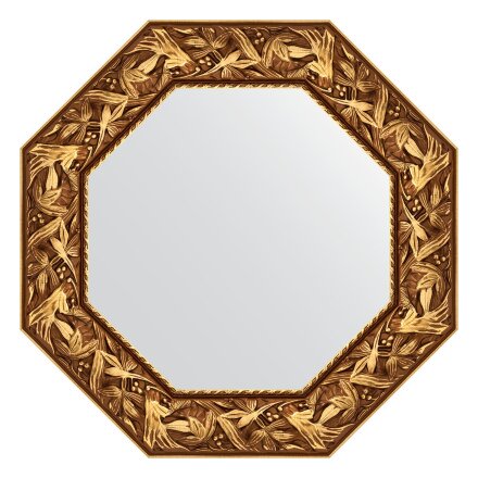 Зеркало в багетной раме Evoform византия золото 99 мм 63x63 см во Владивостоке 