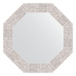 Зеркало в багетной раме Evoform соты алюминий 70 мм 53,0х53,0 см