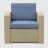 Комплект мебели LF стол+софа 3-х местная+2 кресла+тумбочка серый во Владивостоке 