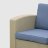 Комплект мебели LF стол+софа 3-х местная+2 кресла+тумбочка серый во Владивостоке 