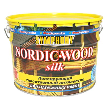 Антисептик лессирующий Symphony Nordic Wood Silk 2.7л во Владивостоке 