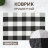 Коврик придверный X Y Carpet хлопковый чёрно-белый 60х90 см во Владивостоке 